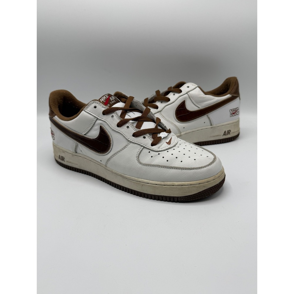 Nike Air Force 1 Low NYC White Brown Croc 306509-121 Mens Size 11 No Box